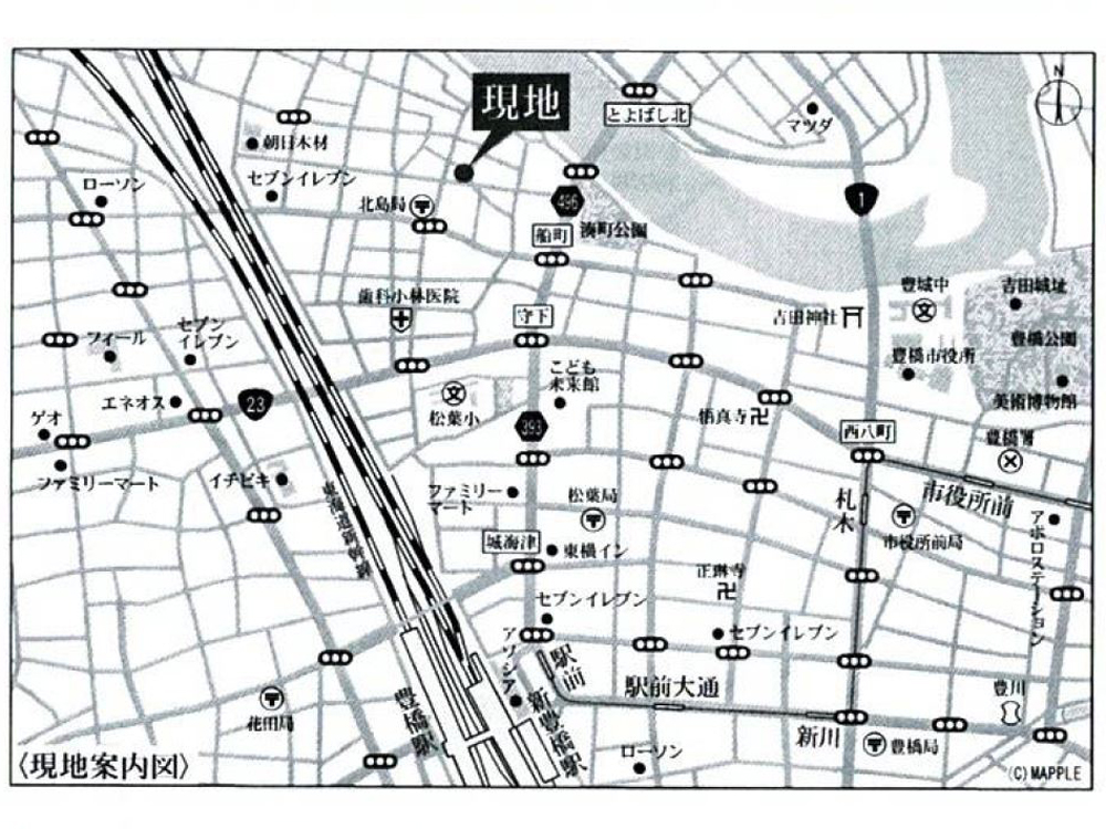 現地案内図